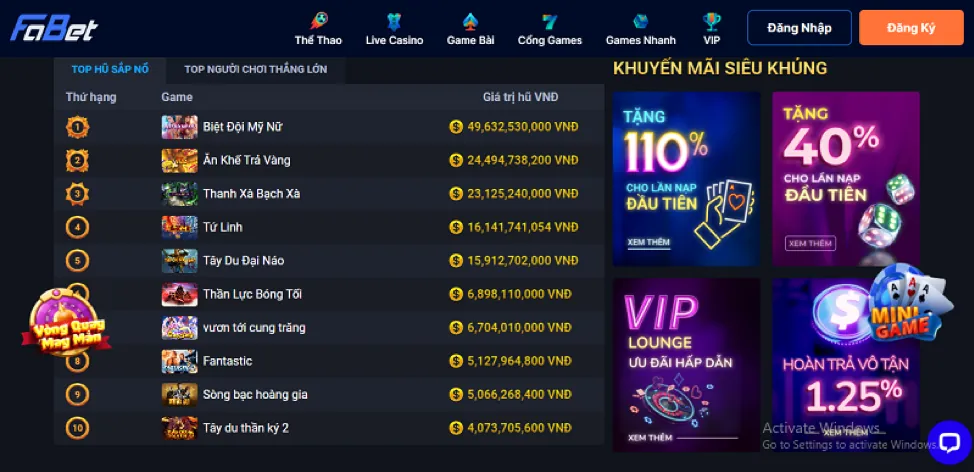 Ưu đãi VIP và khách hàng thân thiết